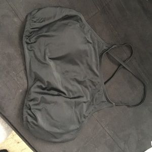 Black high neck bikini top